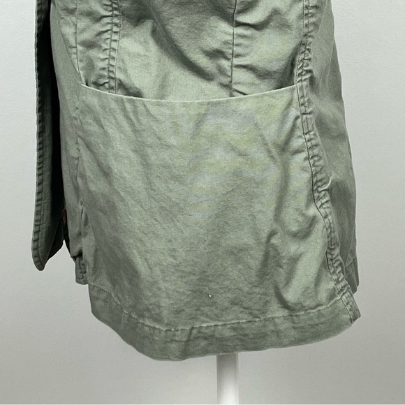 Cabi #207 olive army green unlined single button blazer, size XS. - Picture 6 of 12